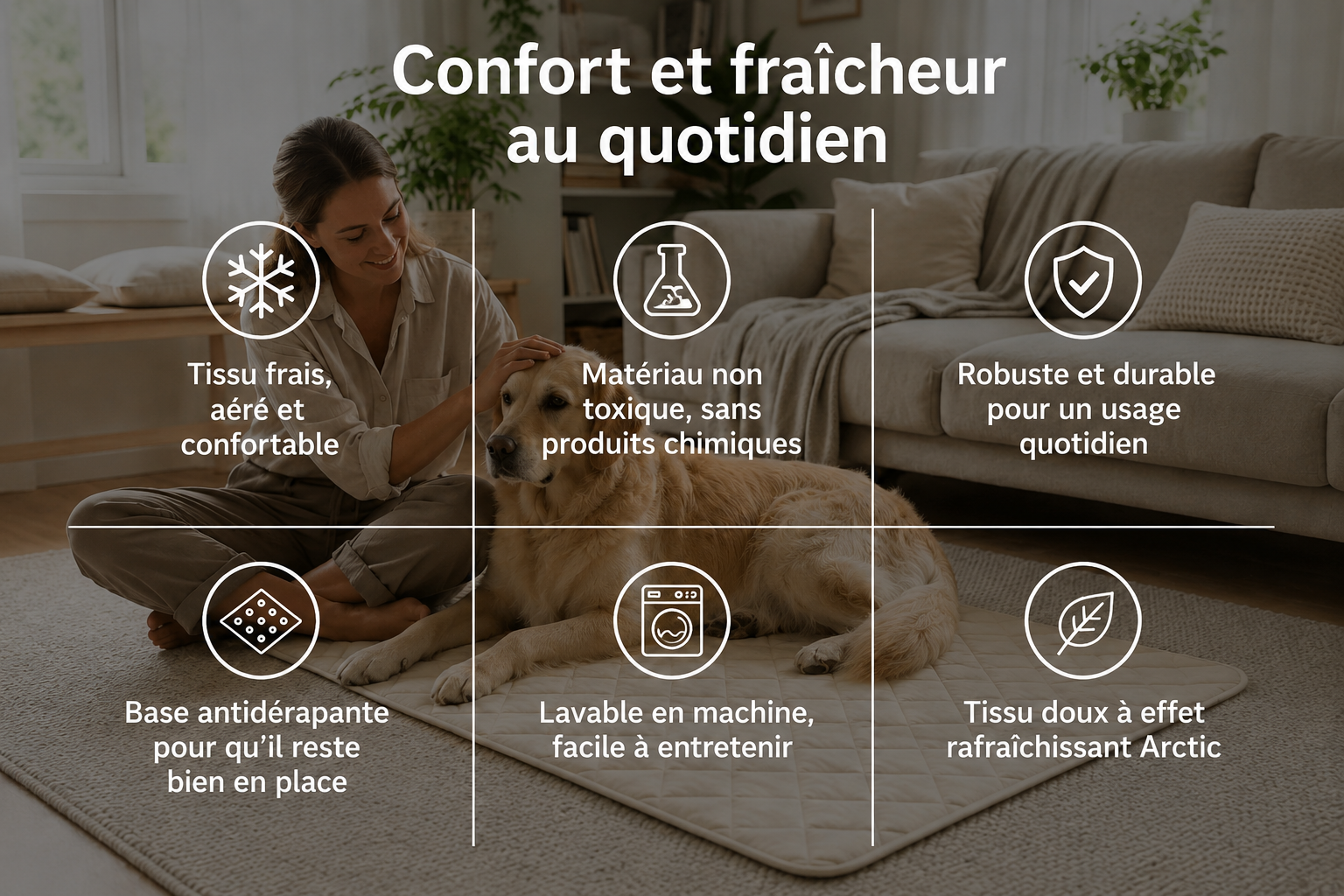 Brisa™ Tapis Rafraîchissant pour Chien